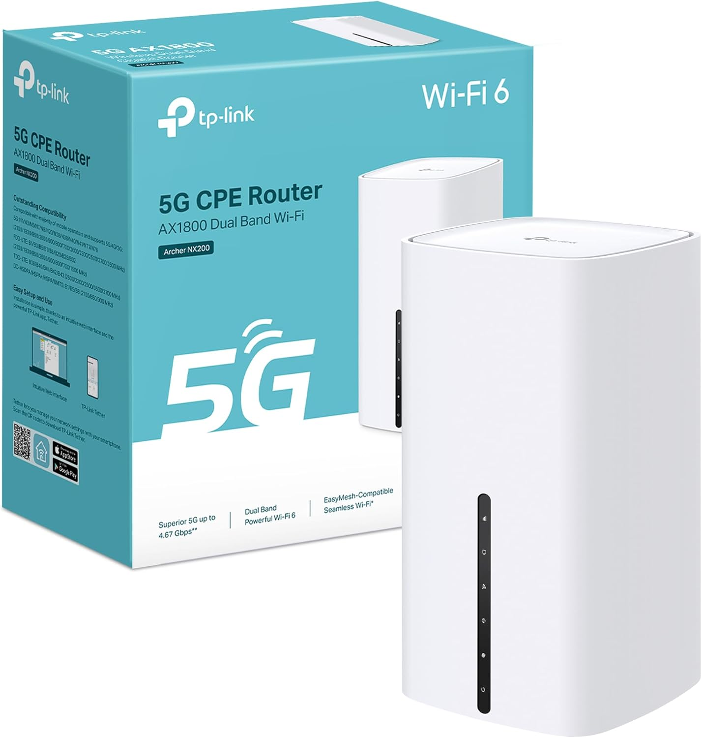 TP-Link Archer NX200 | Router Inalámbrico Dual-Banda AX1800 5G Gigabit